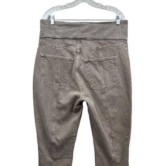 Topshop Womens Mom Jeans Tapered Leg Flap Waist Pockets Heather Brown‎ Size W34 - Picture 6 of 6